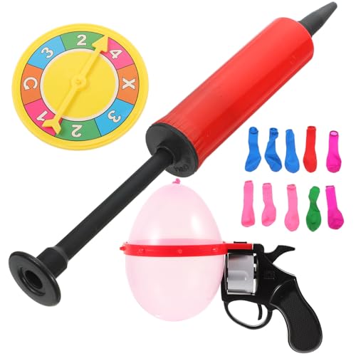 TOYANDONA Kids Rotary Tischspiele Spielzeug Mit Ballon Turntable Ballon Toys Kid Rotary Tischspiele Spielzeug Rotary Desktop Game Toys Interactive Spinning Party Game Für Girl Boy von TOYANDONA