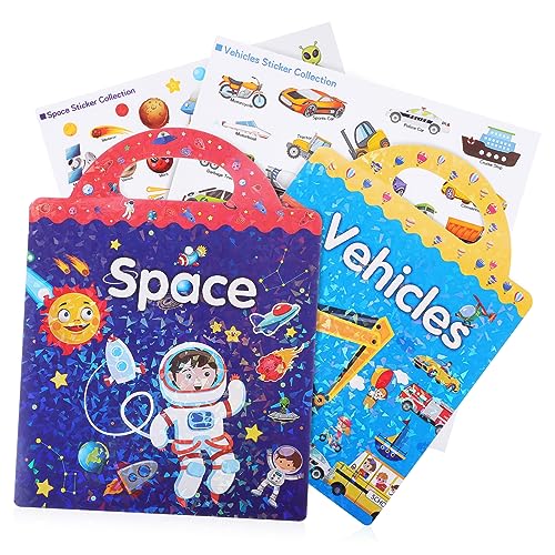 TOYANDONA Kinder Aufkleber Stickerbücher Für Kinder Wiederverwendbares Stickerbuch Tieraufkleber Für Kinder Stickerbuch Für Kinder Ozeanaufkleber Für Kinder Kinderaufkleber Spielzeug Papier von TOYANDONA