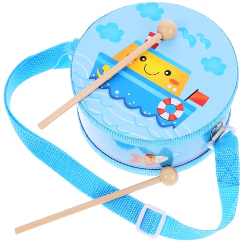 TOYANDONA Kinder Trommel Set Holz Trommel Spielzeug Mit Drumsticks Instrument Musical Spielzeug Glocke Baby Bildungs Lernen Spielzeug Mädchen Junge Grün von TOYANDONA