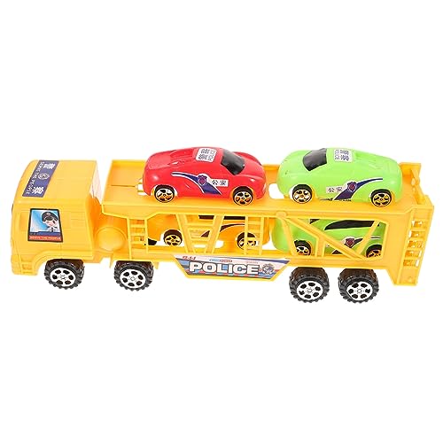 TOYANDONA Kinder puppenwagen kinderspielzeug Auto spielzeugautos Set Spielzeugauto für Fans Spielzeuge interessantes Kinderspielzeug Verschleißfestes Anhängerspielzeug Miniatur-LKW Plastik von TOYANDONA