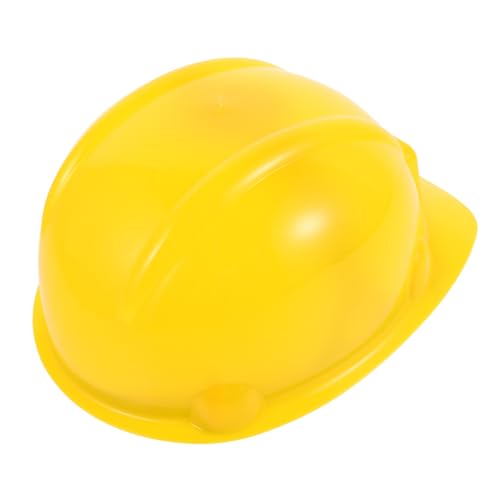 TOYANDONA Kinderfeuerhut Konstruktionsspielzeug Baumütze Für Kinder Bauschutzhelme Für Spielzeug Baumütze Für Kleinkinder Kinderhelm Leitkegel Hut Schutzhelm Gelb Anstoßkappe Yellow Plastik von TOYANDONA