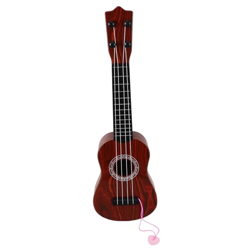 TOYANDONA Kindergitarre Ukulele Für 43CM Große Rote/braune Gitarre Aus Hochwertigem Material Ideales Musikinstrument Für Kleinkinder Für Jungen Und ädchen Fördert von TOYANDONA