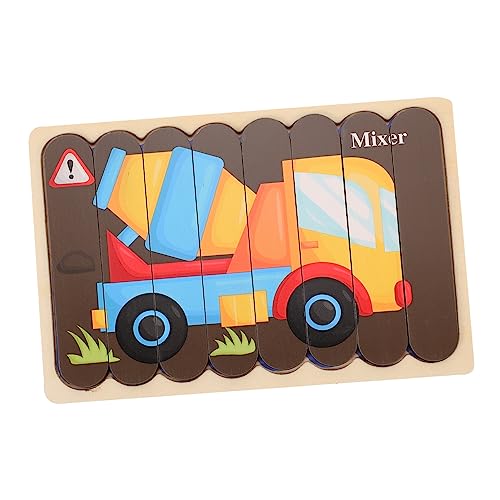 TOYANDONA Kinderpuzzle Ab Jahren Doppelseitiges Lernspielzeug mit Fahrzeug Motiven Pädagogisches Match Spiel für Kleinkinder Form und Farberkennung Sicheres Holzspielzeug TOYANDONA Kinderpuzzle Ab Jahren Doppelseitiges Lernspielzeug mit Fahrzeug Motiven Pädagogisches Match Spiel für Kleinkinder Form und Farberkennung Sicheres Holzspielzeug von TOYANDONA