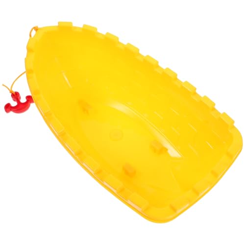 TOYANDONA Kinderspielzeugboot Bootsspielzeug Für Den See Badebootspielzeug Für Kleinkinder Pool-spielzeugboot Badeboote Schwimmendes Boot Badespielzeug Für Boote Strandboot Yellow Plastik von TOYANDONA