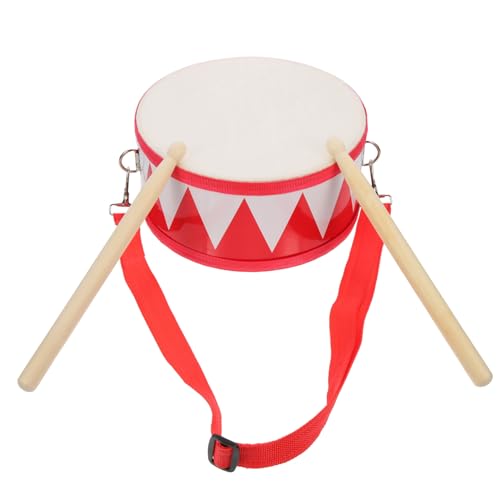 TOYANDONA Kindertrommel Und Schlaginstrumente Kleinkind-Schlagzeugset Für Kinder Im Alter Von 1 2 3 4 5 6 Jahren Snaredrum-Set Aus Holz Schlaginstrument Musiktrommel Mit 2 Schlägeln von TOYANDONA