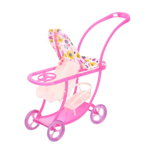 TOYANDONA Kinderwagen Spielzeug Baby Puppenwagen Aus Realistischer Puppenwagen Für Dolls Spielzeugwagen Für Kleinkinder Dekoratives Puppenhaus Zubehör Ideales Für Kreatives Kinderwagen Puppenwagen von TOYANDONA