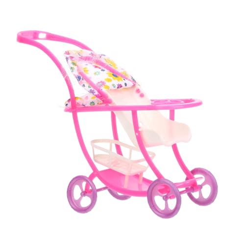 TOYANDONA Mini-puppenwagen-Spielzeug Realistischer Spielzeug-Kinderwagen Für Die Puppenhaus-Dekoration Robustes Elegantes Design Für Kleinkinder von TOYANDONA