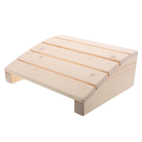 TOYANDONA Klavierhocker für Klavier Fußstütze Klavierhocker Fußstütze für Klavier Fußbank Musikalische Fußstütze Fußhocker aus Holz Kleiner Tritthocker hölzern Beige von TOYANDONA