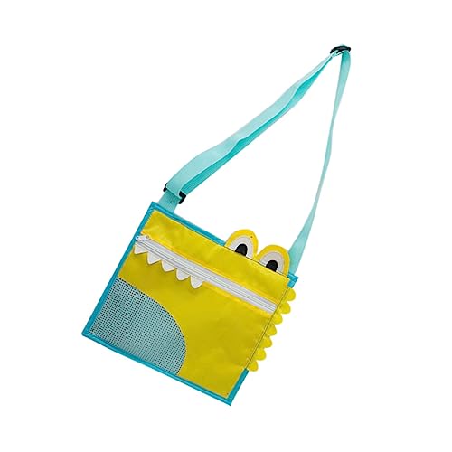 TOYANDONA Kleine Tasche Aus Muscheltaschen Für Kinder Multifunktions-Strandtasche Spielzeug Für Den Strand Strandspielzeug Strand Umhängetasche Sandsack Oxford-Stoff Yellow von TOYANDONA