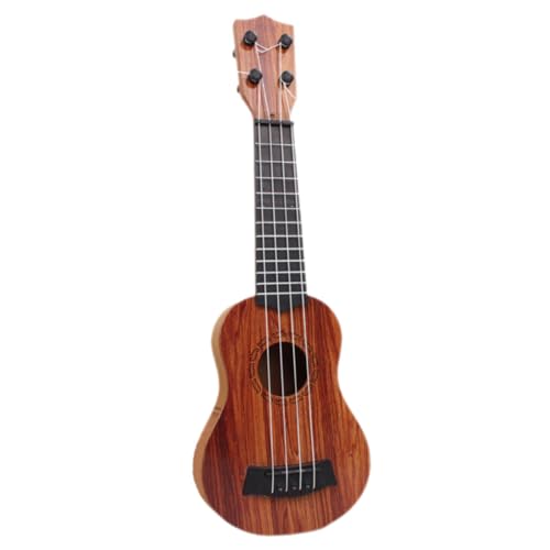 TOYANDONA Kleine Ukulele Simulation Gitarre Für Anfänger Holzoptik Musikinstrument Für Jungen Und ädchen Ideales Für Kleinkinder Und Vorschulkinder von TOYANDONA