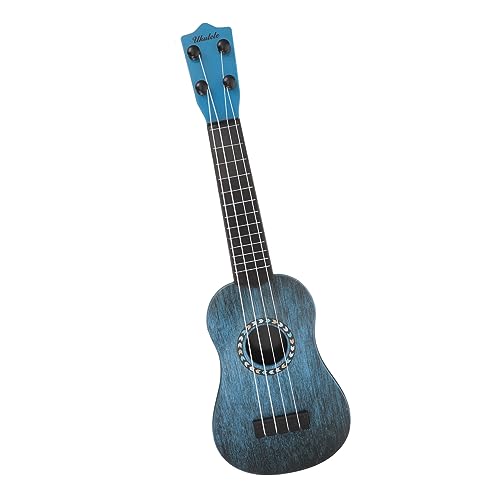 TOYANDONA Kleinkind Gitarre kinderinstrumente musikinstrumente Kleinkind Ukulele- für Kleinkinder Gitarrenspielzeug für Plastik Blue von TOYANDONA