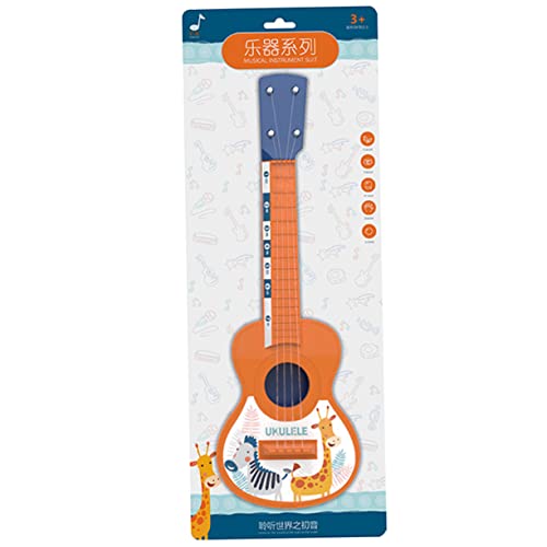 TOYANDONA Kleinkind Ukulele Spielzeug kinderinstrumente musikinstrumente für Kinder Nachgemachtes Gitarrenspielzeug Mini-Gitarre Kinder Gitarrenspielzeug Kleinkind Gitarre Plastik von TOYANDONA