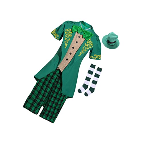 TOYANDONA Kobold Kostüm Kostüme für Teenager-Mädchen Mädchenkostüm Kostüm für Halloween Costume Halloween Kleidung ausgefallene Klamotten ausstatten st. Patricks Kostüm Green von TOYANDONA