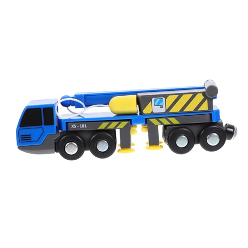 TOYANDONA Kran Toys spielzeig Autos Glowing Toys детские игрушки Toys Cars Bauwagen-Modell Cartoon-Kunststoff-LKW LKW-Modell Baufahrzeug bewegliches Automodell Plastik Blue von TOYANDONA