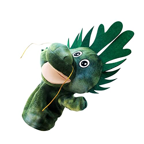 TOYANDONA Kreative Handpuppe Drache Aus PP Interaktives Kuscheltier Für Niedlicher Cartoon Drache Ideal Für Rollenspiele Und Eltern Kind Interaktionen von TOYANDONA