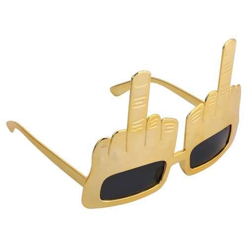 Kreativer Mittelfinger aus Der Handform Finger Lustige Party Lustige Neuheit Sonnenbrille für Party- Selfie- Requisiten von TOYANDONA