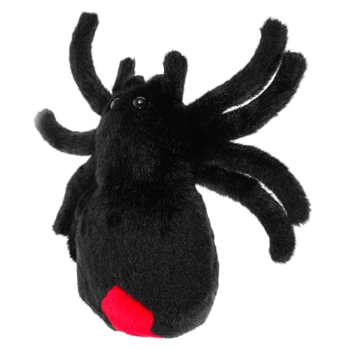 TOYANDONA Halloween-spinne Kuschelige Schwarze Spinne Üschspielzeug Üße Spinnenfigur Als Halloween Deko Und Für Riesige Spinnenpuppe Für Grusel Und Spaß Events Spider Kuscheltier von TOYANDONA