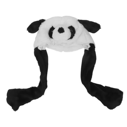 TOYANDONA Kuscheltier Hut Hutschachtel Baustützen Kopfschmuck Wintermützen Für Damen Plüsch-cosplay-hut Schöner Panda-hut Partykostüm Hut Partyhut-requisite Festival-kopfbedeckung Kurzplüsch von TOYANDONA