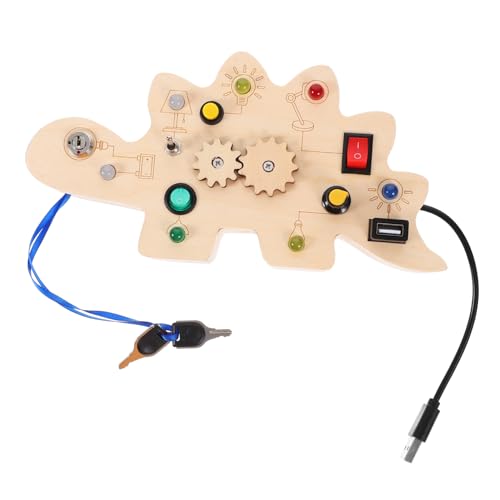 TOYANDONA LED-Busy-Board kinderbeschäftigung lernspielzeug Educational Toys Elektronik Puzzle beschäftigt Bord pädagogisches Holz von TOYANDONA