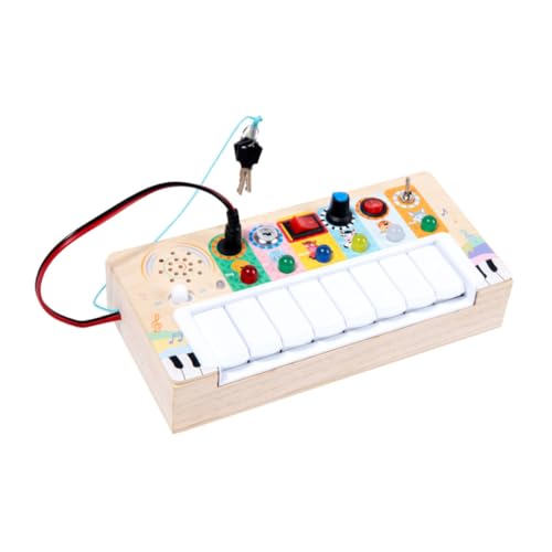 TOYANDONA Led-Busy-Board Kompaktes Musikspielzeug Tragbares Kinderspielzeug Entzückendes Kinderspielzeug Kompaktes Lustiges Musikspielzeug Kinderaccessoire Elektronisches Bauteil von TOYANDONA