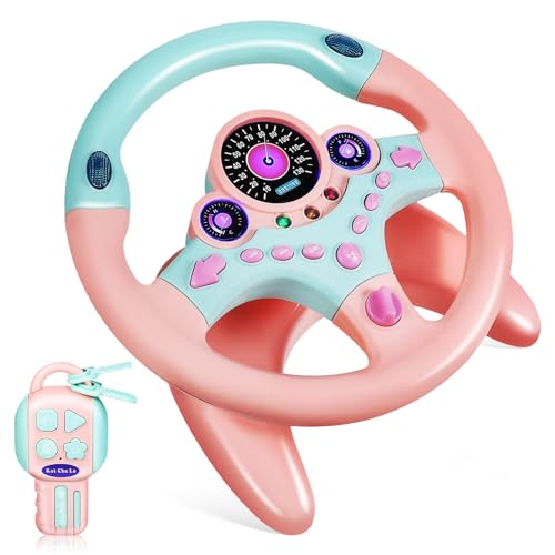 TOYANDONA Steering Wheel Toy Für Mädchen Simuliertes Lenkrad Mit Horn Musik Und Lichtern Für Kleinkinder Fördert Motorische Fähigkeiten Und Farbvariante TOYANDONA Steering Wheel Toy Für Mädchen Simuliertes Lenkrad Mit Horn Musik Und Lichtern Für Kleinkinder Fördert Motorische Fähigkeiten Und Farbvariante von TOYANDONA