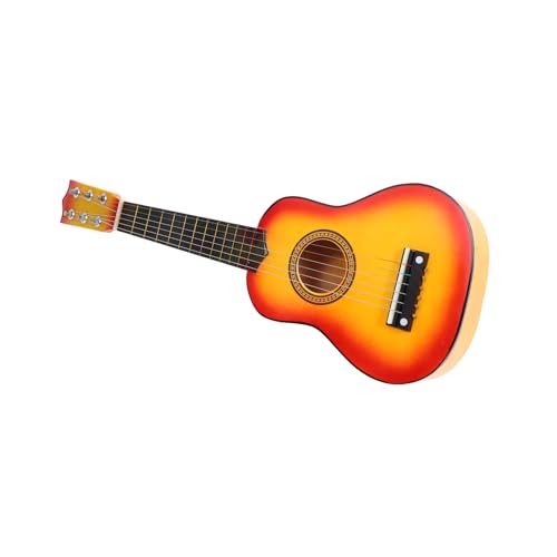 TOYANDONA Lernen Gitarrenspielzeug Gitarre Für , Anfänger Musikinstrument- Tragbares Musikalisches Lernspielzeug Gitarre Gitarre Hölzern von TOYANDONA