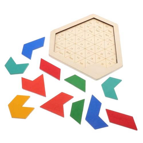 TOYANDONA Lernpuzzle Für Kleinkinderspielzeug Puzzles Reisepuzzle Tangram Puzzle Denksportspiele Montessori Iq Spiele Puzzlebrett Blockpuzzle Sechseckblöcke Denkpuzzle Aus von TOYANDONA