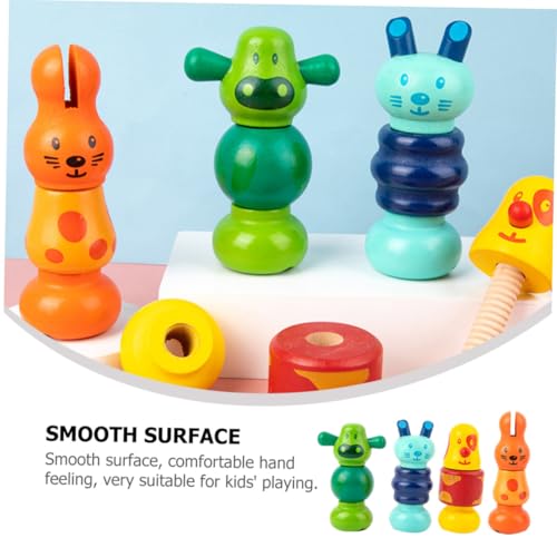 TOYANDONA Lernspielzeug Schrauben Holz Kognitives Bausteinspielzeug zur Hand Auge koordination und Konzentration Pädagogisches Montessori für Kleinkinder Ab Jahren TOYANDONA Lernspielzeug Schrauben Holz Kognitives Bausteinspielzeug zur Hand Auge koordination und Konzentration Pädagogisches Montessori für Kleinkinder Ab Jahren von TOYANDONA