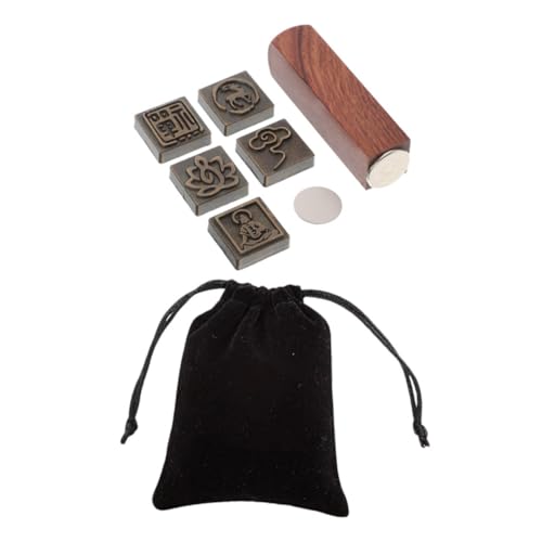 TOYANDONA Magnetischer Japanischer Holzsiegel Stempel Set mit Lotus und Glücksclouds Quadratischer Kalligraphie Stempel für Malerei Kalligrafie und Traditionelle Kunst Schwarzem Samtbeutel TOYANDONA Magnetischer Japanischer Holzsiegel Stempel Set mit Lotus und Glücksclouds Quadratischer Kalligraphie Stempel für Malerei Kalligrafie und Traditionelle Kunst Schwarzem Samtbeutel von TOYANDONA