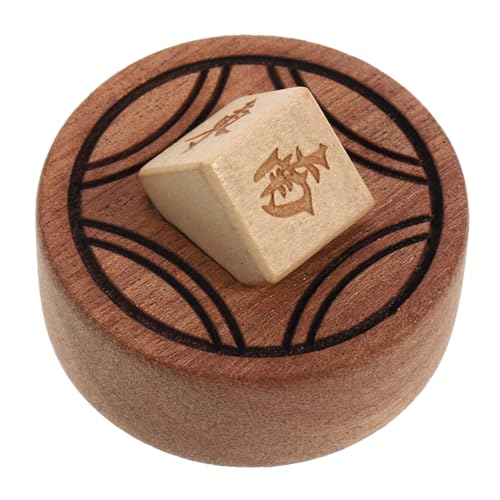 TOYANDONA Mahjong Würfel aus Holz mit Rundungen Kompakte Angenehmes Griffgefühl Partyspielwürfel für Zuhause und Bar Dekoratives Zubehör für Gesellige Mahjong runden TOYANDONA Mahjong Würfel aus Holz mit Rundungen Kompakte Angenehmes Griffgefühl Partyspielwürfel für Zuhause und Bar Dekoratives Zubehör für Gesellige Mahjong runden von TOYANDONA