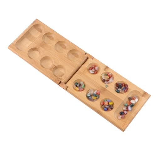 TOYANDONA Mancala-brettspiel Lustiges Brettspiel Kinderschachbrett Afrikanisches Spiel Mancala-Schach Bambus von TOYANDONA