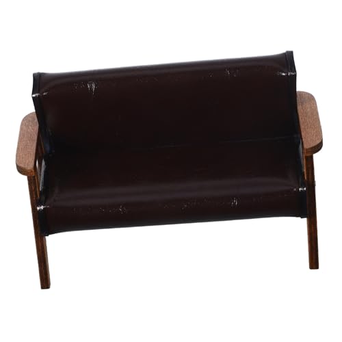 TOYANDONA Maßstab Kunstleder Doppelsofa Dunkelbraun für Dollhouse Mikro Landschaft Fotorequisite TOYANDONA Maßstab Kunstleder Doppelsofa Dunkelbraun für Dollhouse Mikro Landschaft Fotorequisite von TOYANDONA