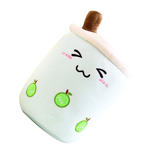 TOYANDONA Milchtee Puppe kreatives Dekokissen Milchtee Stofftier Bubble Tea Cup geformtes Kissen Geburtstagsgeschenk Milchteekissen Spielzeug Kissen Plüschtier Daunen Baumwolle Green von TOYANDONA