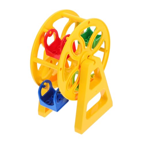 TOYANDONA Mini Ferris Wheel für Holzeisenbahn Zubehör Kindersicheres Kunststoff zur Erweiterung von Spielwelten Fördert Feinmotorik Hand Auge Koordination und Kreatives TOYANDONA Mini Ferris Wheel für Holzeisenbahn Zubehör Kindersicheres Kunststoff zur Erweiterung von Spielwelten Fördert Feinmotorik Hand Auge Koordination und Kreatives von TOYANDONA