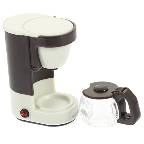 TOYANDONA Mini Kaffeemaschine Für Spielküchenzubehör Mit Realistischem Design Ideal Für Rollenspiele Inklusive Zubehör Und Mini Kaffeetassen Perfekt Für Kreative Spielstunden Ab 3 von TOYANDONA