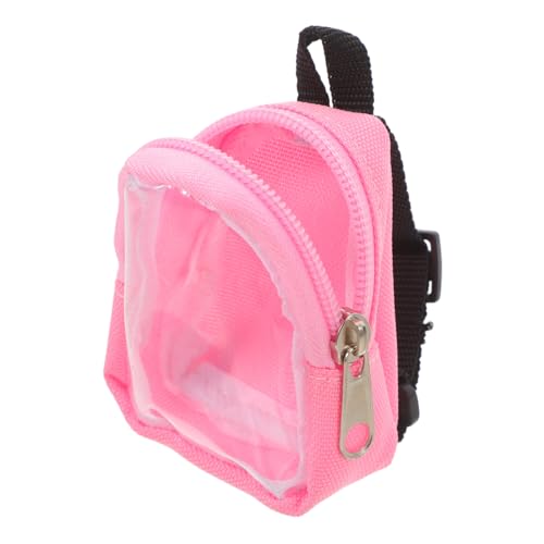 TOYANDONA Mini Puppenrucksack mit Verstellbaren Trägern Transparentes Niedliches Schulranzen Design für Puppen Rosa Klarer Rucksack für Puppenmode und Zubehör TOYANDONA Mini Puppenrucksack mit Verstellbaren Trägern Transparentes Niedliches Schulranzen Design für Puppen Rosa Klarer Rucksack für Puppenmode und Zubehör von TOYANDONA