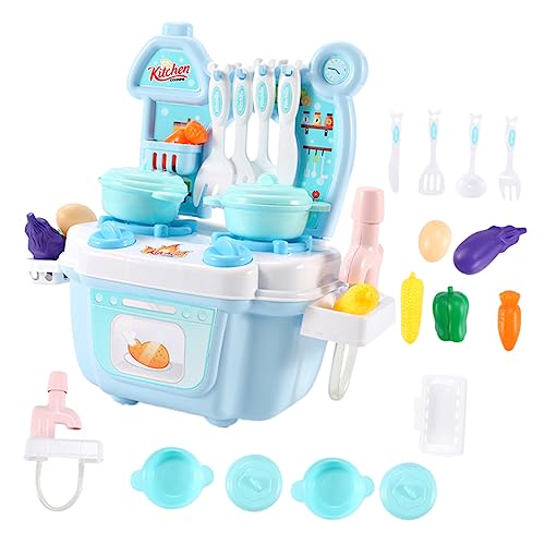 TOYANDONA Mini Spielküche Set Für 1 Set Plastik Kochstation Mit Zubehör Rollenspiel Für Jungen Und ädchen Küchenutensilien Und Kochgeschirr Für Kreatives von TOYANDONA