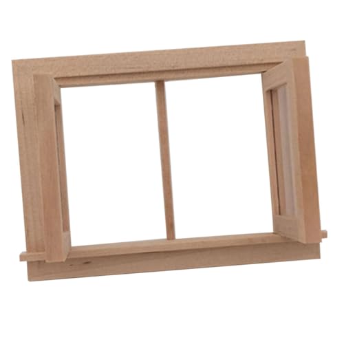 TOYANDONA Miniatur Fenster Modell DIY Holzspielzeug Für Charmantes Puppenhaus Zubehör Für Kreative Spielideen Und Fantasievolles von TOYANDONA