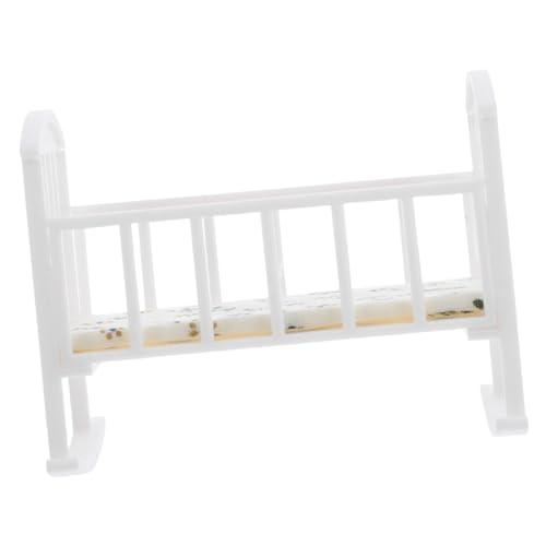 TOYANDONA Miniatur Puppenhaus Babybett Maßstab Babywiege Schaukelbett Miniatur Kinderbett Spielhaus Zubehör Weiß Langlebig Detailgetreu TOYANDONA Miniatur Puppenhaus Babybett Maßstab Babywiege Schaukelbett Miniatur Kinderbett Spielhaus Zubehör Weiß Langlebig Detailgetreu von TOYANDONA