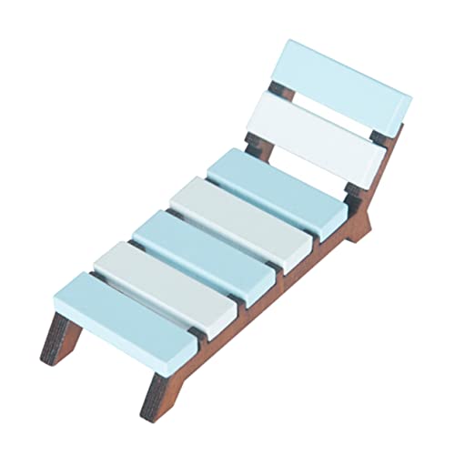 TOYANDONA Miniatur Strandliege Für Feengärten Miniature Chaise Lounge Dekoration Für Puppenhäuser Und Mikrolandschaften Und Ideal Für Kreative Projekte von TOYANDONA