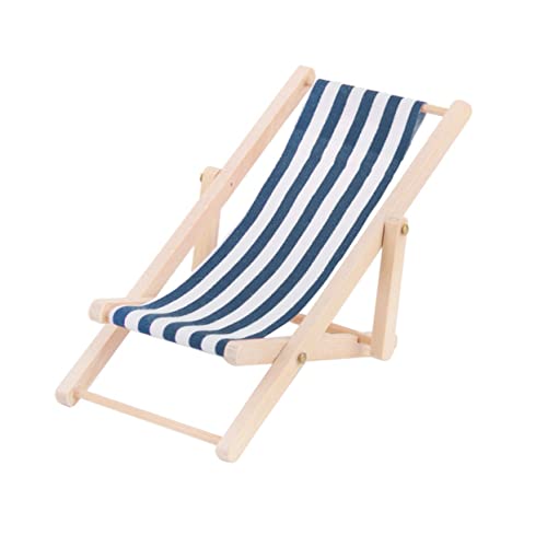 TOYANDONA Miniatur Strandstuhl aus Holz mit Blauer Streifenoptik Dekorativer Liegestuhl für Puppenhaus und DIY Leichtes Accessoire für Spielhaus für Mini Szenen und Bastelprojekte TOYANDONA Miniatur Strandstuhl aus Holz mit Blauer Streifenoptik Dekorativer Liegestuhl für Puppenhaus und DIY Leichtes Accessoire für Spielhaus für Mini Szenen und Bastelprojekte von TOYANDONA