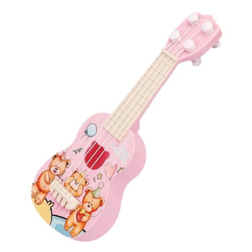 TOYANDONA Gitarre Für Kinder Spielzeuggitarre Miniatur Ukulele Für Cartoon Ukulele Für Kleinkinder Musikalisches Lernspielzeug Perfekte Einführung Musikinstrumente Für Jungen Und Ädchen von TOYANDONA