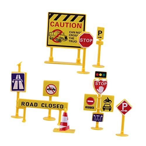 TOYANDONA Miniatur Verkehrsschilder Spielset aus Kunststoff Farbenfrohe Miniatur Verkehrszeichen für Kinderspielzeug und Schulunterricht Leicht Realistisch Fördert Interaktion und TOYANDONA Miniatur Verkehrsschilder Spielset aus Kunststoff Farbenfrohe Miniatur Verkehrszeichen für Kinderspielzeug und Schulunterricht Leicht Realistisch Fördert Interaktion und von TOYANDONA