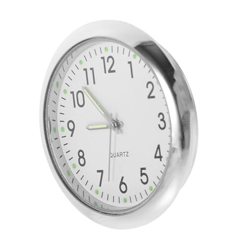 TOYANDONA Miniatur Wanduhr für Puppenhaus Kleine Runde Modell Uhr mit Silberner Umrandung Modernes Design Leichte Dekoration für Miniaturhaus Vielseitiges Deko Accessoire und Fotorequisite TOYANDONA Miniatur Wanduhr für Puppenhaus Kleine Runde Modell Uhr mit Silberner Umrandung Modernes Design Leichte Dekoration für Miniaturhaus Vielseitiges Deko Accessoire und Fotorequisite von TOYANDONA