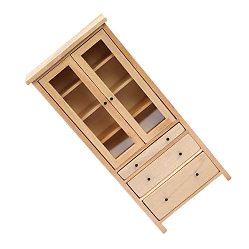 TOYANDONA Minimöbel Winzige Möbel Miniaturmöbel Miniaturschrank Modell Puppenhausdekor Wohnaccessoires Schreibtischdekorationen Minihausbedarf Mikrolandschaftsverzierungen Aus Holz von TOYANDONA