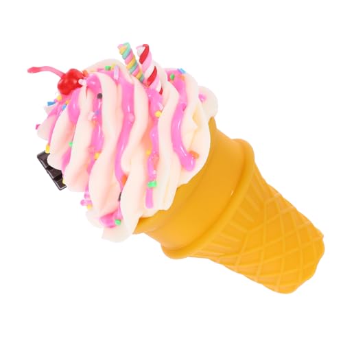 TOYANDONA Modell Einer Eistüte Eiscreme Gefälschte Dessert-Requisiten Gefälschte Dessertmodelle Eisvitrinen-Requisite Lebensechtes EIS Simuliertes EIS Eisdekor Fotografieren Eisfigur PVC von TOYANDONA