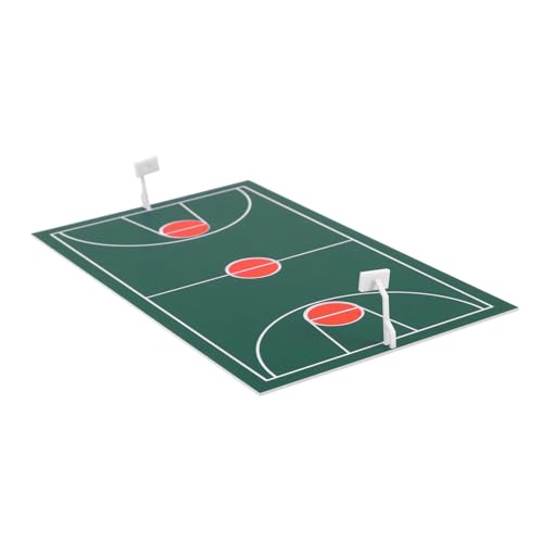 TOYANDONA Modell Eines Basketballplatzes Sportplatzmodell Modell Eines Basketballspielplatzes Mini-basketballplatz-Requisite DIY Sandtisch-basketballplatz Sportplatz Mini Plastik Dark Green von TOYANDONA