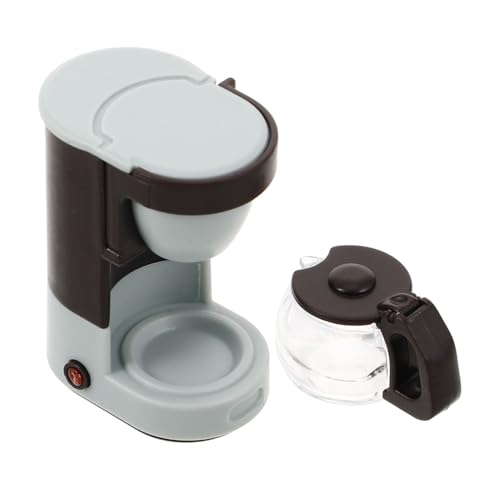 TOYANDONA Modell Kaffeemaschine Miniatur-puppenhauszubehör Miniatur-kaffeemaschine Miniatur-puppenhaus-küchenzubehör Puppenminiaturzubehör Mini-kaffeemaschine Als Spielzeug Plastik von TOYANDONA