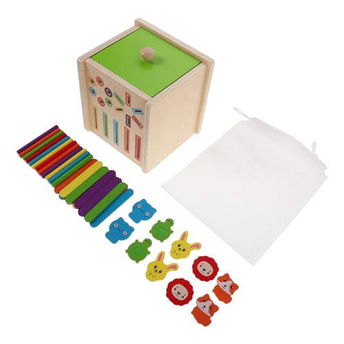 TOYANDONA Montessori Holz Farb Formsortierspielzeug für Kleinkinder Ab Jahren Motorikförderndes Lernspiel mit Bunten Holzstäben und Tiermotiven für Frühe Farberkennung und Kognitive TOYANDONA Montessori Holz Farb Formsortierspielzeug für Kleinkinder Ab Jahren Motorikförderndes Lernspiel mit Bunten Holzstäben und Tiermotiven für Frühe Farberkennung und Kognitive von TOYANDONA
