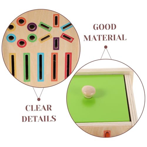 TOYANDONA Montessori Holz Farb und Formsortierspielzeug für Ab Jahren Buntes Stabiles Lernspiel zur Farb und Formerkennung Pädagogisches Entwicklungsspielzeug aus Massivem Holz TOYANDONA Montessori Holz Farb und Formsortierspielzeug für Ab Jahren Buntes Stabiles Lernspiel zur Farb und Formerkennung Pädagogisches Entwicklungsspielzeug aus Massivem Holz von TOYANDONA